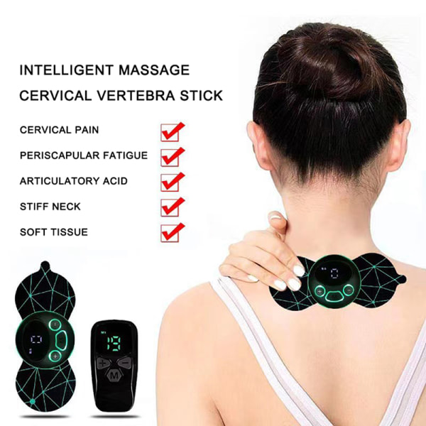 Bærbar Mini Elektrisk Neck Massager Cervikal Massage Stimulato A 76f9 | A |  Fyndiq