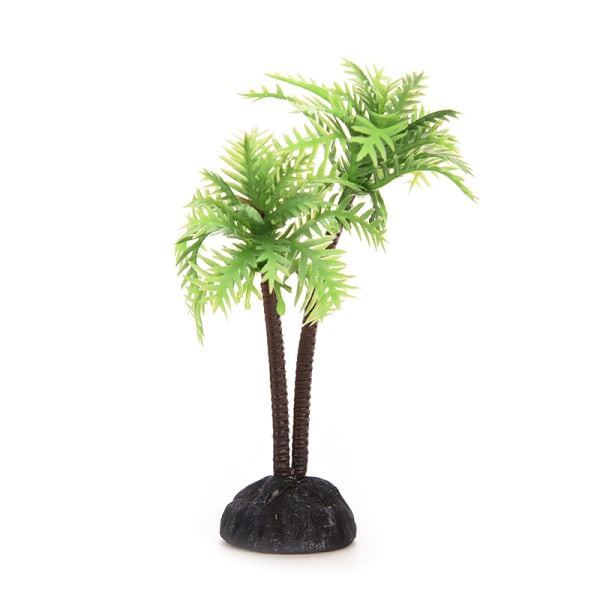 Plastic Aquarium Coconut Trees Fish Tank s Ornament Decoration