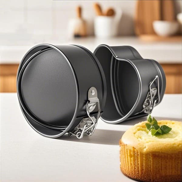 Non-Stick Rund Springformpanne Med Avtakbar Bunn For Baking A