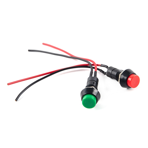Bil Modifierad Signalhorn Switch Modified Liten Switch Knapp Röd Grön A2