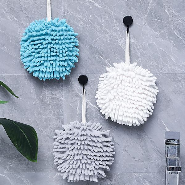 Chenille Handduk Mjuk Absorberande Mikrofiber Kök Badrum Gray