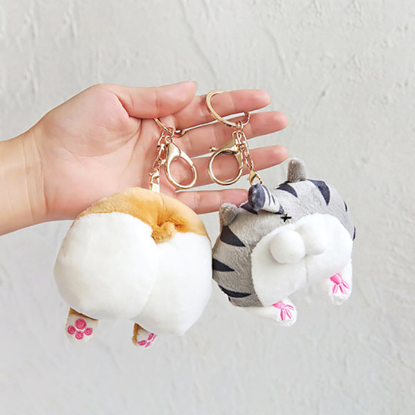 Uusi e Cat Butt Pehmoavaimenperä Butt Pehmeä Fidget Toy Girls Child A2