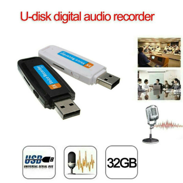 Mini USB Digital Pen Audio Voice Recorder diktafon With 32G Card