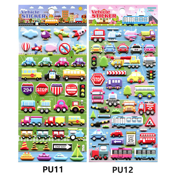 Flash Music e Fun Vehicle Car Tredimensionell 3D Bubble Stick A1