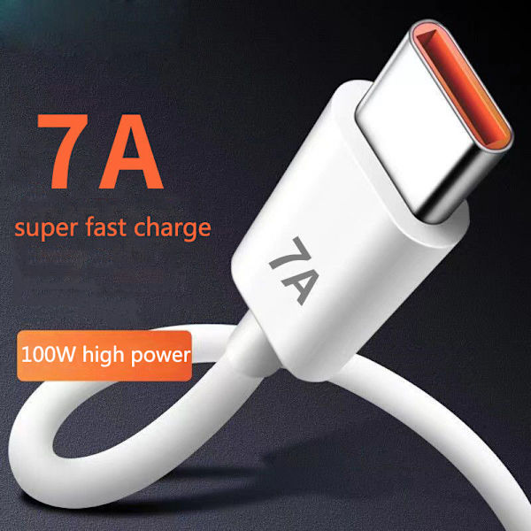 7A 100W Type C USB-kabel Superhurtigt ladekabel 25cm