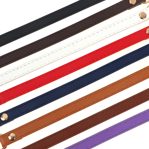 28 cm håndtaskerem Læderhåndtag Pungrem Håndtasker Bælte Str Dark brown