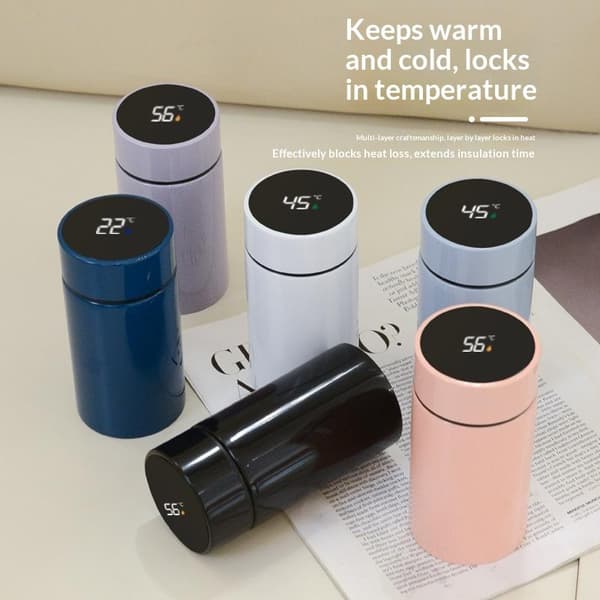 200 ml vandflaske i rustfrit stål vakuumkolbe med temperatur Light blue