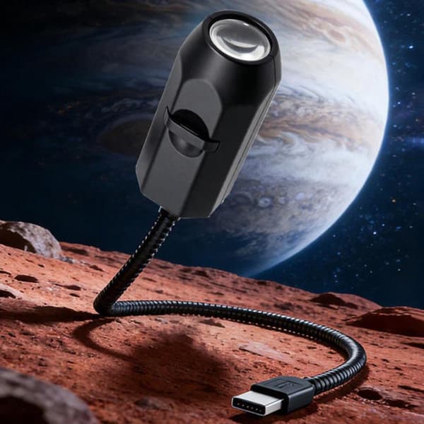 USB Loft Måne Jord Projektion Atmosfære Lys Stjernehimmel L D
