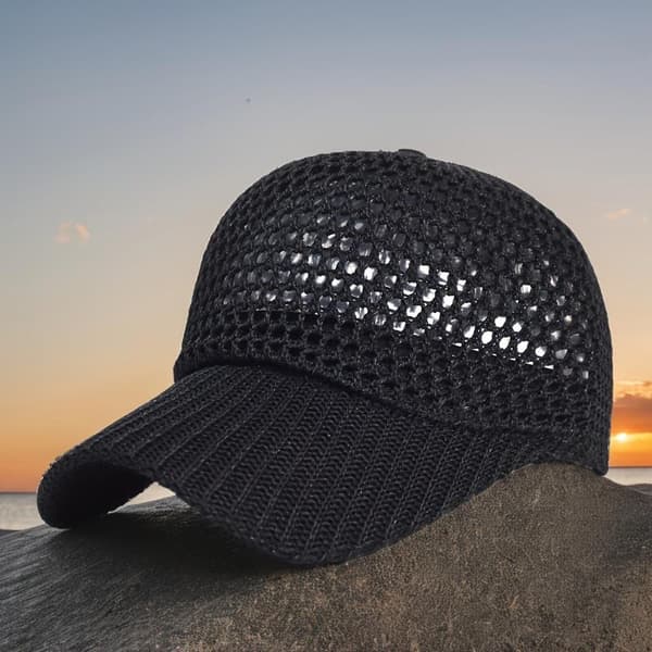 Pustende Mesh Baseballcaps Dame Vår Og Sommer Enkel P White