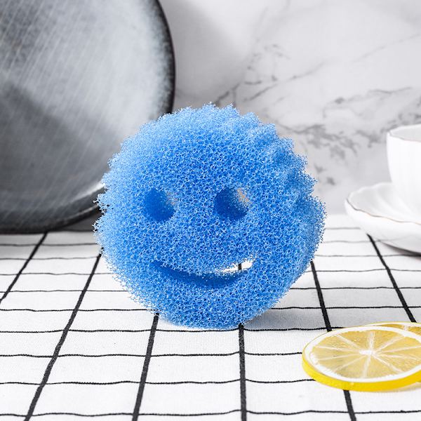 Kreativitet Smiley Magic Disksvamp Hushåll Kökwar Blue