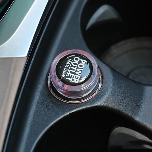 Bil Lighter Plug Deksel Støvtett Plugg Fire Missile Button Decor C