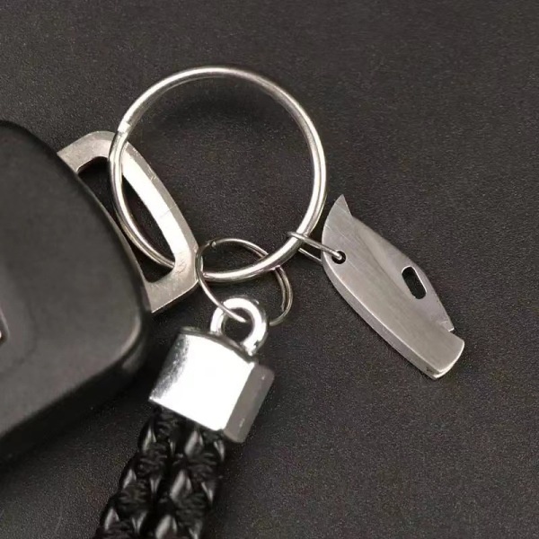 Mini ruostumattomasta teräksestä valmistettu käsintehty avaimenperä tasku  taitettava 23cd | Fyndiq