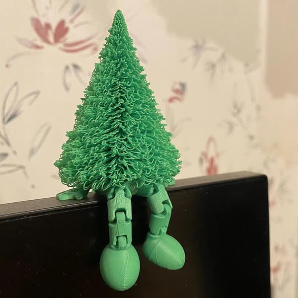 3D-printet julekugle juletræspynt med bevægelig A10