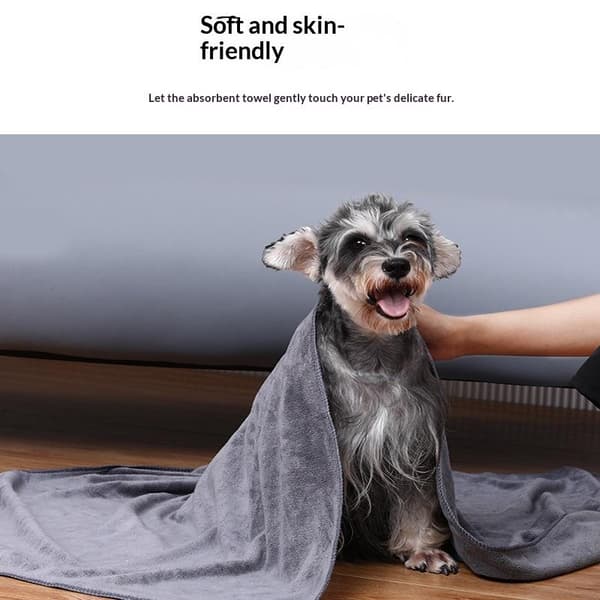 Mikrofiber kæledyrsbadehåndklæde broderet superblødt absorberende håndklæde