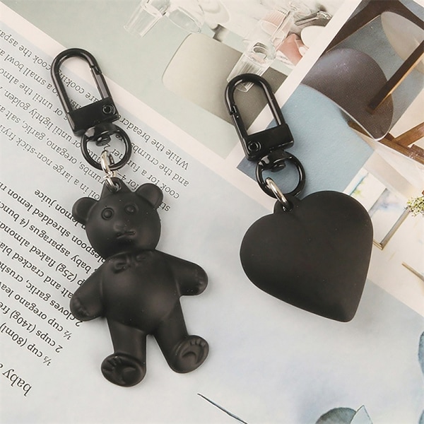 e Bow Tie Bear Keychain Love Pentagram Pendant Keyring Car Bag C