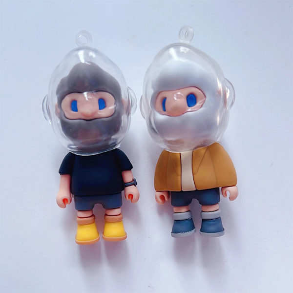 Sarjakuva-avaimenperä Kawaii Anime Figuuri Silikonimallin riipusavain A3