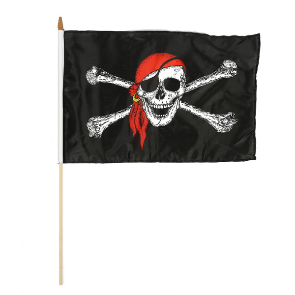 30*45cm 1 Styck Piratflagga Skull Flagga Canvas Header Banner Poly 45cm