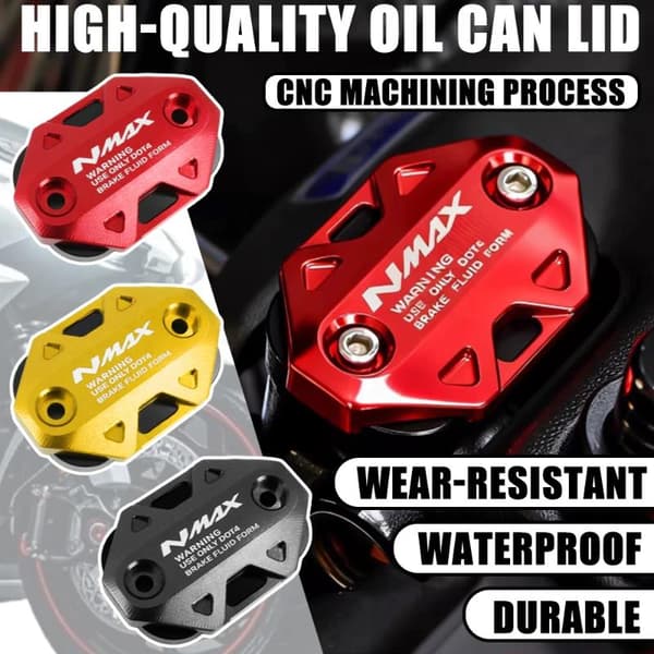 För NMAX155 V1 V2 V3 Motorcykel CNC Broms Bränsle Oljelock Master C Gold