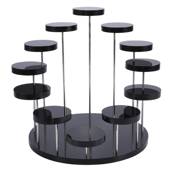 Cupcake Stand Akryl Display Stand For smykker Kake Dessert Ra Black 12