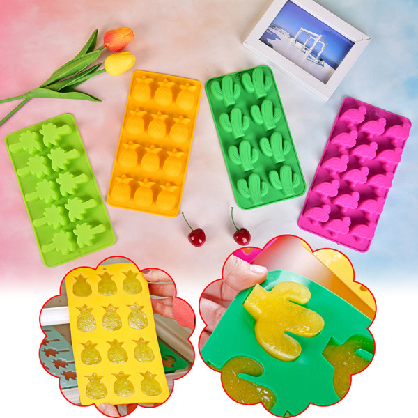 Silikon Ice Cube Form Silikon Ice Form Maker Bricka Frukt Choco 638