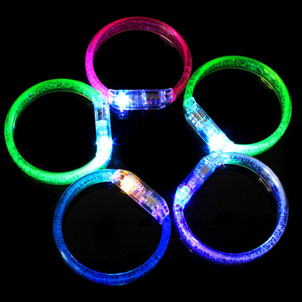 Blinkende håndledd lysende armbånd Akrylarmbånd Festrekvisita
