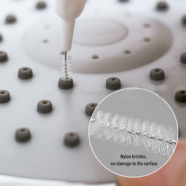 10 kpl Suihkupään puhdistusharja Nylon Small Hole Cleaner Reusa