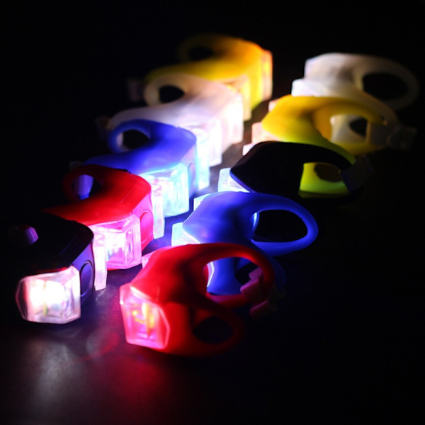 Cykelljus 6 Generation Frog Light AG10 Batteri Silikon Lig red