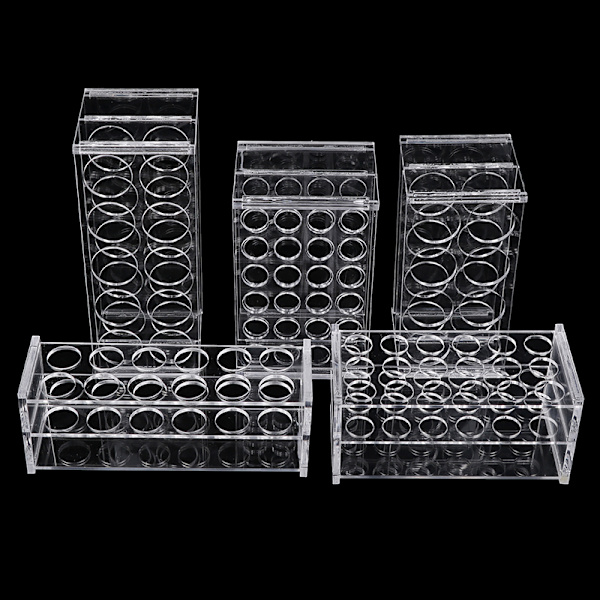 Muovinen kirkas keskipakotestiputkitelinetelineen koulutarvikkeet 20/25ml 12hole