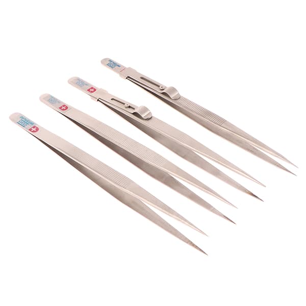 Smykker Pincet Concave Groove Diamond Rustfrit Stål Adjusta B