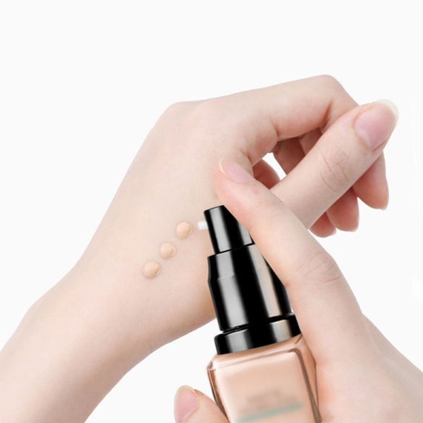 1PC Liquid Foundation Pumpe Fluid With Button Protect lock No le Gold