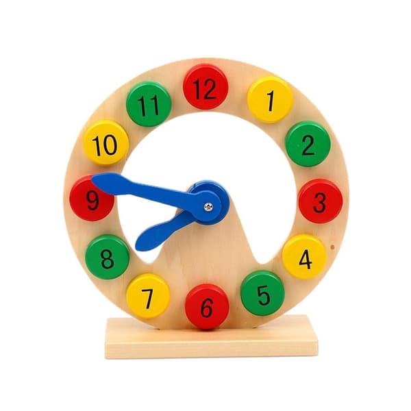 Montessori träklockleksaker för barn Kognition Färgglada klockor