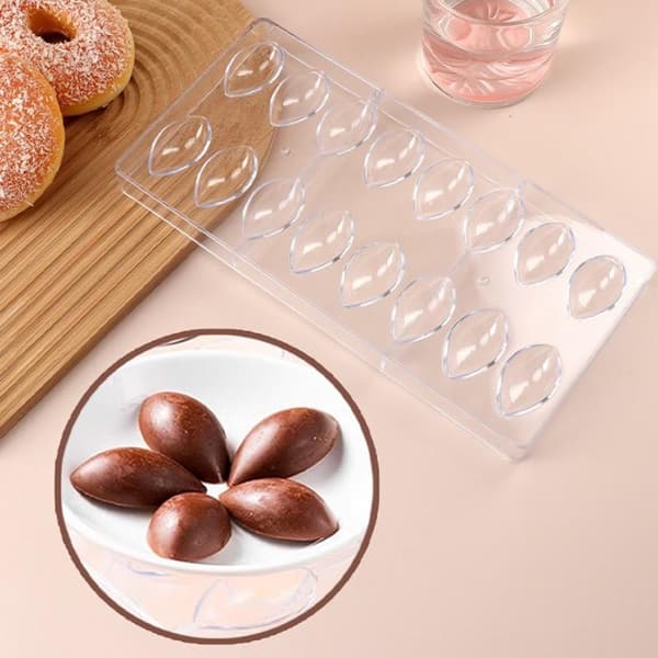 Professionel chokoladeform i plast, gennemsigtig, håndlavet kugle A1