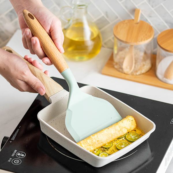 1st Silikonspatel Köksredskap Köttägg Köksskrapa Beige