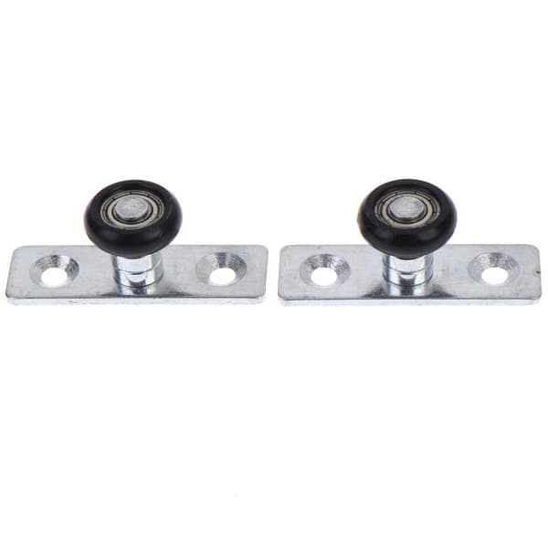 1/2 st positioneringsremskiva vikdörr bottenstyrhjul nylon 2pcs