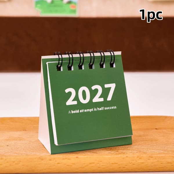 2027 Skrivebordskalender Mini Bærbare Rejsekalendere Perfekt Til H A3