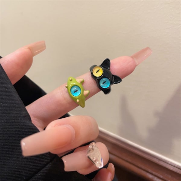 n Populær e Style Animal Ring Fashion Personlighed Charm Finger 6