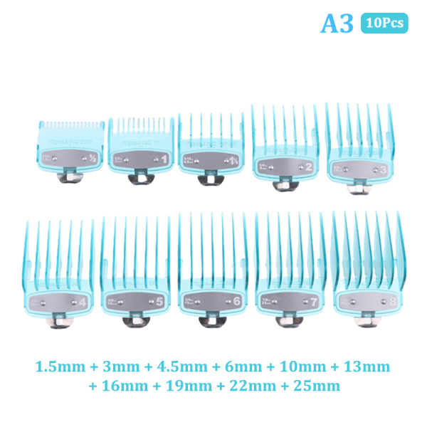 2/8/10 kpl Set Limit Comb Guide Trimmer Guards Atta A3