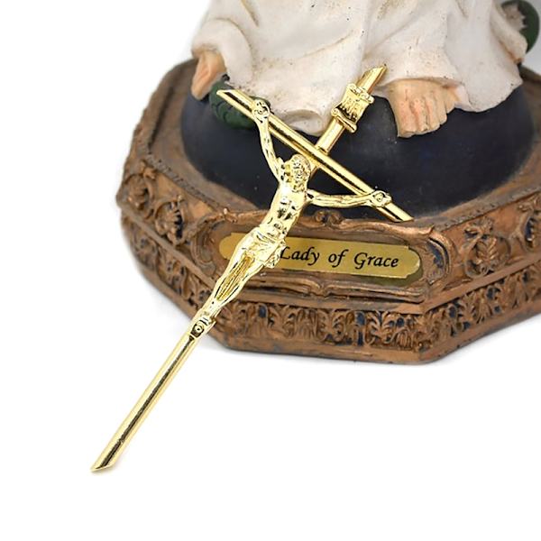 Guldkrucifix Väggdekor Handhållen Metal Cross Blessing Sacred C