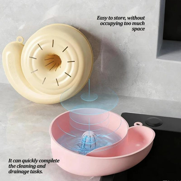 Spin Shape Automatisk Grönsakstvätt Hushållsfrukt Avlopp Ba 2Pcs