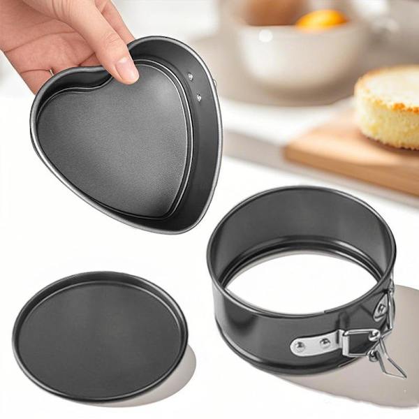 Non-Stick Rund Springformpanne Med Avtakbar Bunn For Baking A