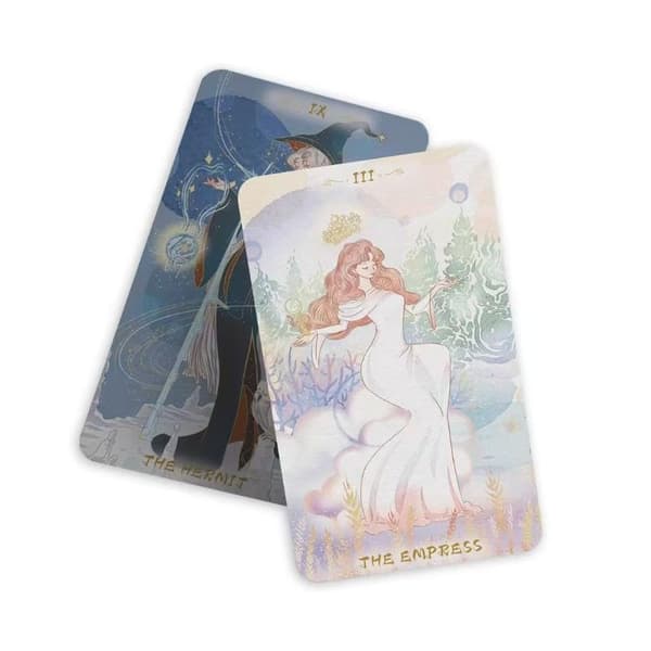 78 kort 10,3x6cm Serenity Tarot Deck Varm Drömsk Anime-stil A1