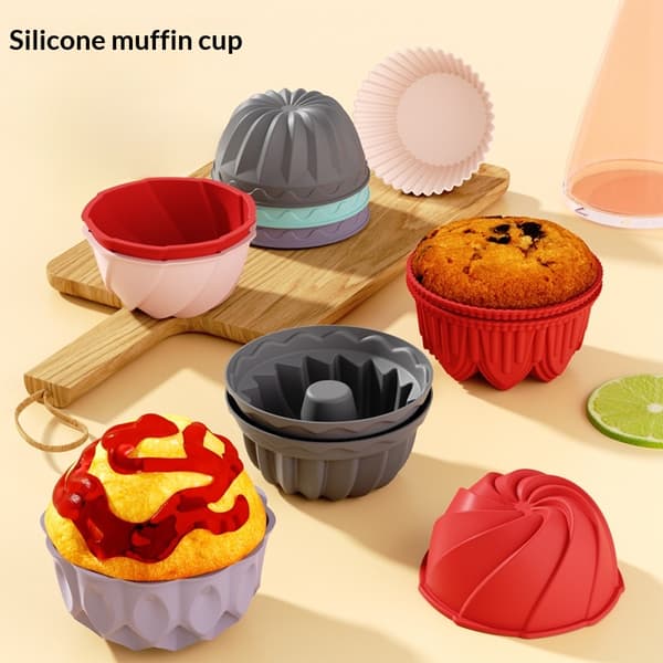 6 tommer silikone rund kageform non-stick bageplade DIY Blue