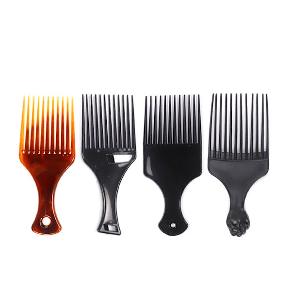1Pc Wide Brush Pick Kamgaffel Hårbørste Sett inn Hårkam Plast C