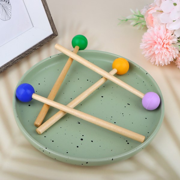 1pari 18 cm pitkät Marimba vasarat Xylophone Mallet Percussi Purple