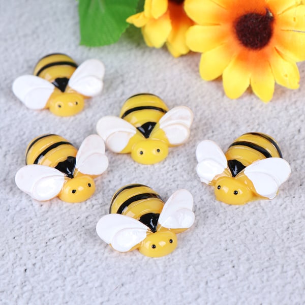 10 kpl Flat Back Resin Cabochon Bee DIY Flatback Scrapbooking Em