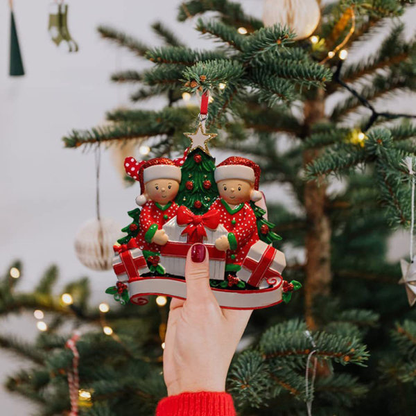 Julevedhæng DIY Personlig Familie Julepynt Til C