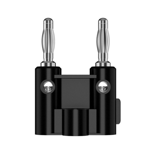 Dobbeltrækket 4mm bananstikstik Højttalerforstærkerstik Jac Black