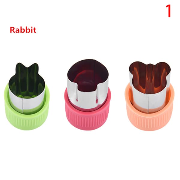 3-delt kjeksform i rustfritt stål 1(Rabbit)