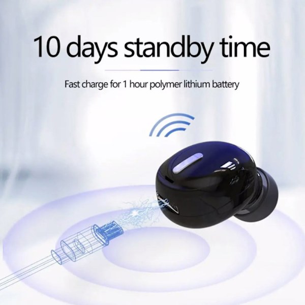 Mini Wireless Bluetooth-kompatibel 5.0 hörlurar In Ear Sport Wi white