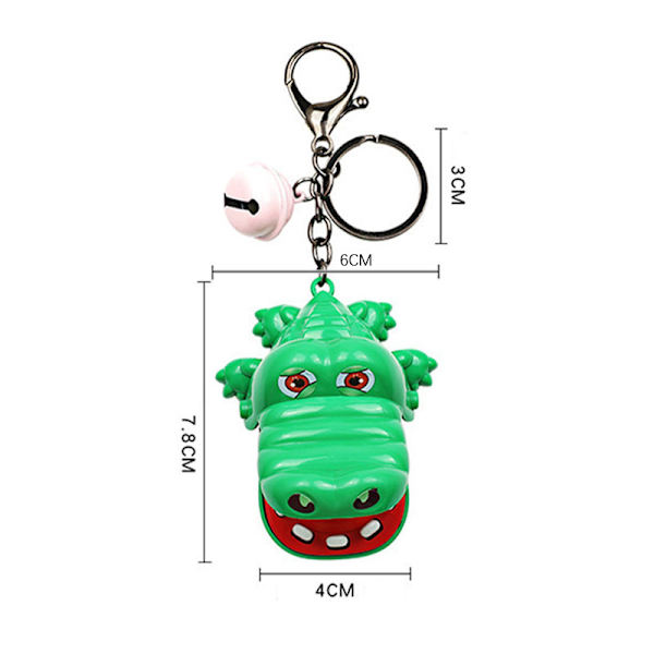 Rolig e Cartoon Muntand Alligator Hand nyckelring Crocodile Ba